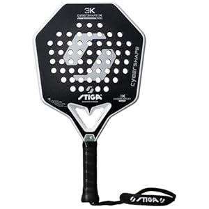 Stiga Padel Racket 3K Cybershape, Carbon Fiber Padel Blade, Defensive Blade for Advanced High-Speed Controlled Power Players, Competition Approved
