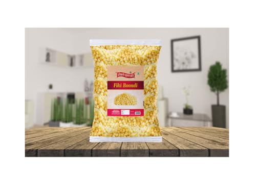 Image of OKHLI MUSAL BRAND Bundi Chach Buttermilk Curd Dahi Raita Boondi Snacks | Nagpur Khari Boondhi Boondi for Raita Plain Boondi Fiki Boondi Sada Boondi Murmure | Healthy and Hygenic Bundi-1Kg*1Pack