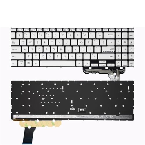 Clavier Russe Vivobook X1504ZA rétroéclairé argent pour frappe nocturne
