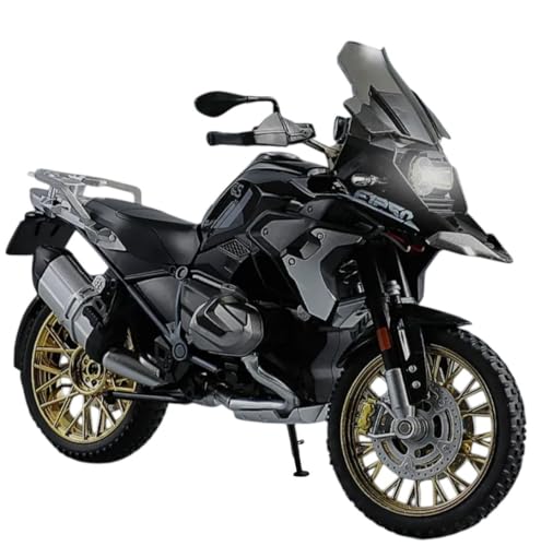 Image of Compatible for Big B-m-w R1250GS Motorcycle DieCast Model, Suspension and Hand Free Roller, Toy Motorcycle Collection with Music Lighting Toy for Kids (B-m-w R1250GS-Black)