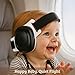 Baby Noise Cancelling Headphones – Infant & Toddler Ear Muffs 24 dB – Hearing Protection – Adjustable Newborn Ear Defenders (Black)