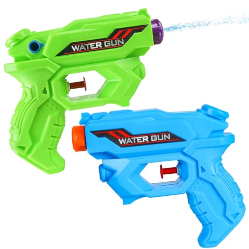 Pistolet à Eau pour Enfant, 2 Pièces Petit Pistolet à Eau Pistolet Jouet, Pistolet a Eau Enfant, Jouet Pistolet à Eau pour Enfants, Mini Pistolets à Eau, Jouet Plage Piscine Fête Eau