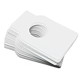 SJZBIN 60PCS 5.7cmx8.9cm/2''x3.5'' White Kraft Wine Bottle Tags Wine Bottle Tags Paper Wine Cellar Labels Disposable Hanging Paper Wine Tags for Bottle's Name, Year, Tasting Notes
