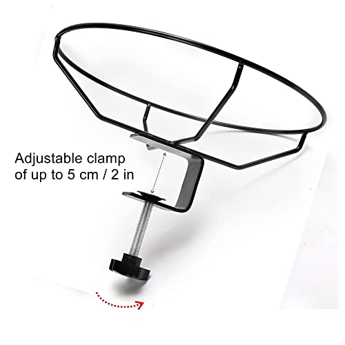 SANOTO Vogeltränke, Vogeltränke Balkon Groß Balkongeländer Garten Modern Vogelbad, ∅ 30 cm Vogeltränke Groß Frostsicher Winterfest Vogeltränke Hängend für Balkongeländer