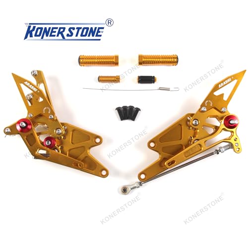 Commandes reculées MT03 réglables en alu CNC or pour optimiser votre position de conduite - 2
