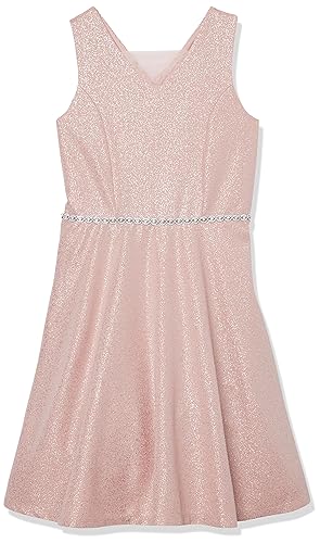 Speechless Girls' Sleeveless A-line Glitter Party Dress