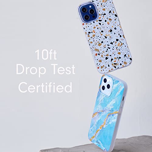 Image of Sonix Phone Case for iPhone 13 Pro Max / 12 Pro Max | 10ft Drop Tested | White Terrazzo Print | Confetti