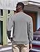 COOFANDY Mens Fleece Crew Neck Sweatshirts Casual Long Sleeve Pullovers Fall Winter Fashion Sweatshirt Gym Hipster Pullover Light Gray