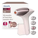 Philips Lumea Series 9900, dispositivo di epilazione IPL con tecnologie SenseIQ e SkinAI, 4 accessori per viso, corpo, ascelle e zona bikini, con filo e senza filo, modello BRI951/00