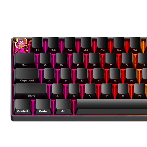 Image of XVX Custom Keycaps, Metal Liquid Transparent Key caps, 1U Keyboard Keycaps Replacement for Mechanical Keyboard