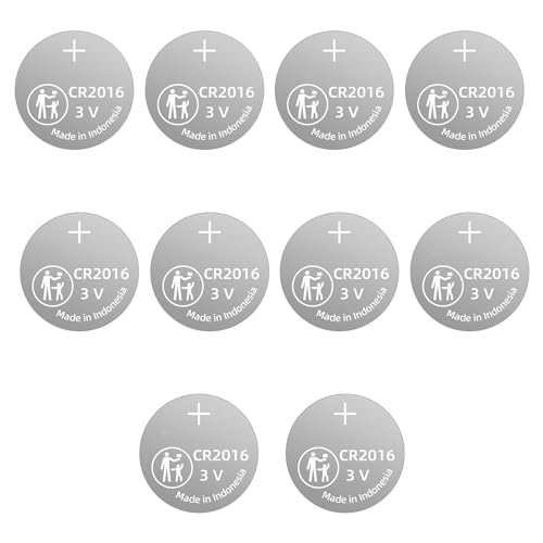 Pilas de botón CR2016 de 3 V adecuadas para computadora, placa base, reloj, calculadoras electrónicas de juguetes, largo tiempo de funcionamiento, baja tasa de descarga, buena vida útil de