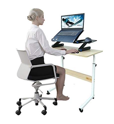 Soporte de laptop ajustable con ventilador USB y mouse pad miniatura 6
