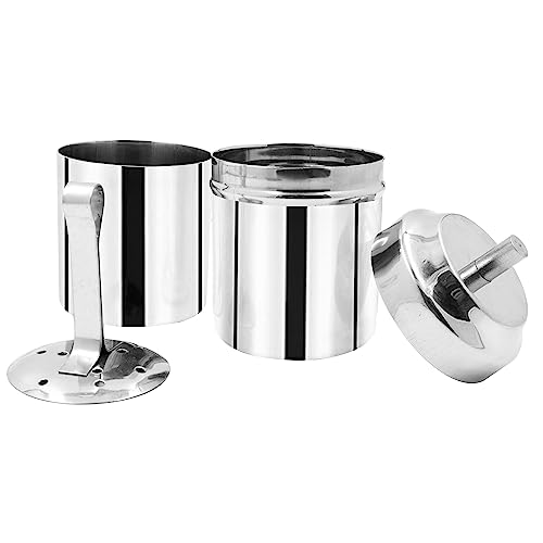 Image of Spillbox Traditional Stainless Steel Filter Coffee Maker, South Indian Drip Sytle Decoction Liquid Maker, Coffee Filter Vessel, Utensil- Steel Coffee Fliter (Medium)