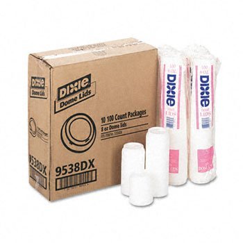 Dixie Drink-Thru Lid LID,DOME,F/8OZ,HOT,1M/CT 5224701 (Pack of2)