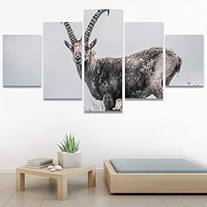 SIGNWIN 5 Panel Canvas Wall Art Modern Art...