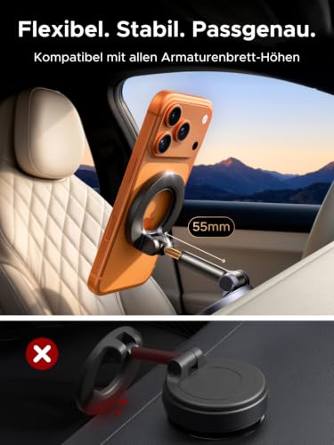 UGREEN Handyhalterung Auto Magnet für Magsafe [20KG Nano-Vakuum Saugnapf] – Ansicht 6