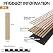 AEVDOY 2-Pack Wood Slat Wall Panels 94.5 x 12.6 Inch, Stylish Interior Decor Slat Paneling for Living Room, Bedroom,TV Background Wall,Natural Oak