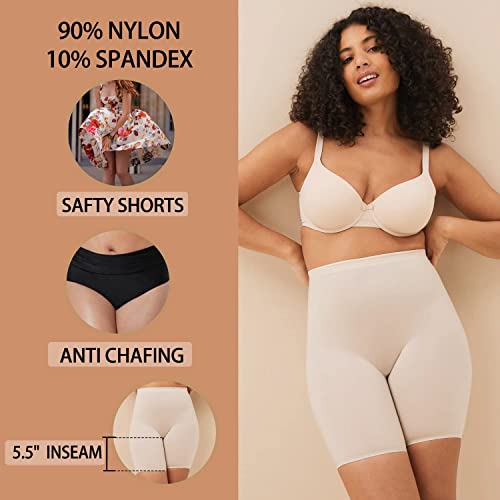 Laleste Anti Chafing Slip Shorts For Women Under Dress Smooth Seamless Boxer Briefs Long Leg Boyshorts Underwear #TOP1