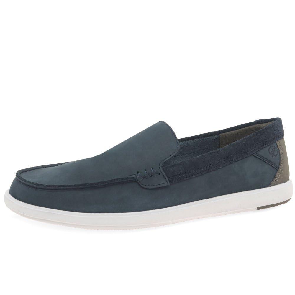 Clarks Bratton Loafer Mens Navy Nubuck, 6.5