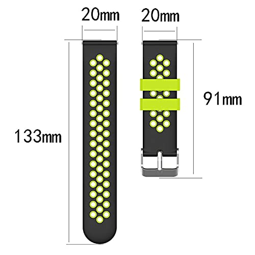 Correa de silicona 20mm para reloj TicWatch E3 miniatura 5