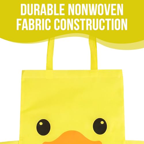 Bolsas Tote Grand Large Pato Amarillo 15x17 Pulgadas Pack 12 miniatura 4