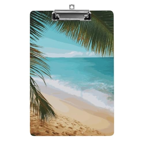 Porte-bloc plastique plage A4 évite les feuilles volantes