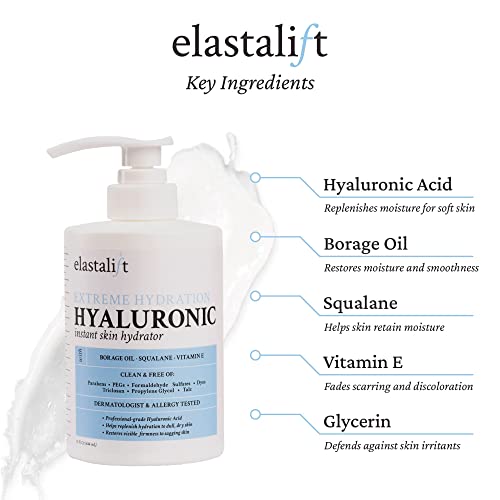 Elastalift Hyaluronic Acid Hydrating Body Lotion + Vitamin C Brightening Face Serum Set