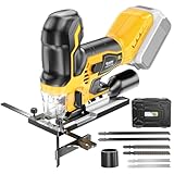 Ecarke Cordless&Brushless Jig Saw Compatible With Dewalt...