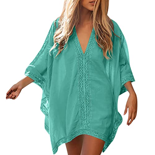 QWUVEDS Pareos & Strandkleider Für Damen Sommerkleid Damen Leicht Damen...