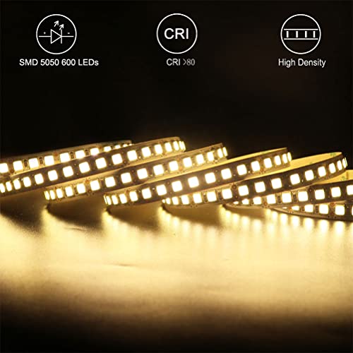 Tira de luces LED SUYOOULIN 5m 5050 IP65 Blanco cálido miniatura 4