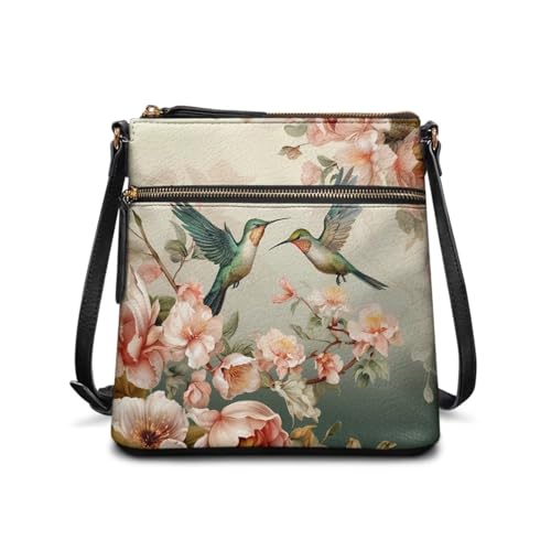 HUGS IDEA Crossbody Purse for Women Leather Satchel Bags Crossbody Shoulder Bag Tote Handbag