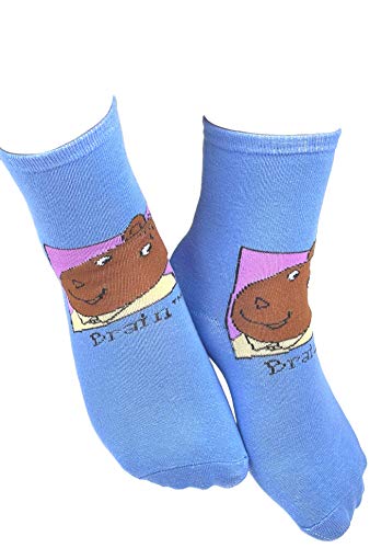 TV Show Buster Brain Boys Fun Silly Cartoon Kids' Socks - 3 Pair (6-8 Years, 2053)4
