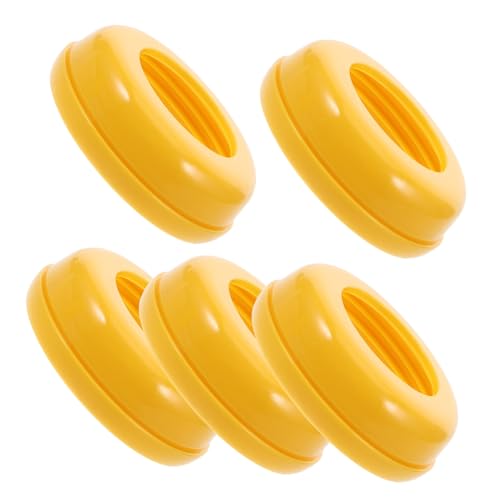 ZUNOXAZ 5 piezas Collares Tornillo para Biberones Anillos de Reemplazo Reutilizables de Plástico para Accesorios de Alimentación con Sellado Hermético y Protección Antipolvo