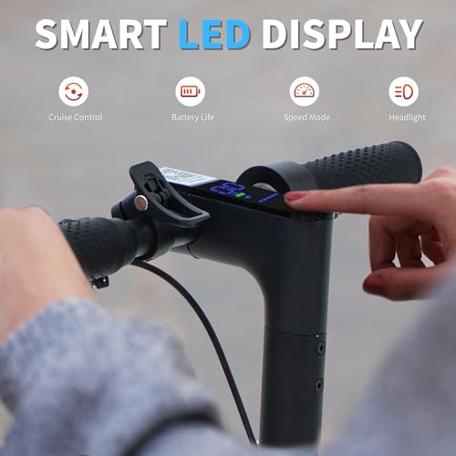 Image of Electric Scooter, 8.5'' /10'' Soild Tires, 350W /500W /750W Motor, Dual Suspension, 15.5 /21 MPH Top Speed, 12-15-25-30 Miles Long Range, Dual Braking, Folding, Commuting, E Scooter for Adults Teens