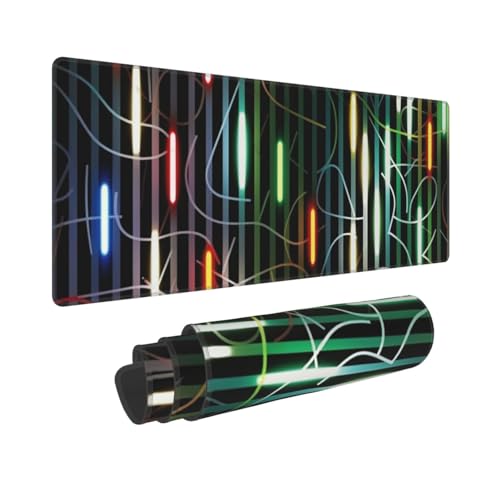 Tapis de souris de jeu antidérapant avec bords cousus pour ordinateur