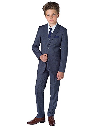Paisley of London, garçons costume gris, garçons carreaux pour , costume garçon d'honneur, costume garçon habillé pour , 1 - 14 ans - Carreaux Gris, 1 years