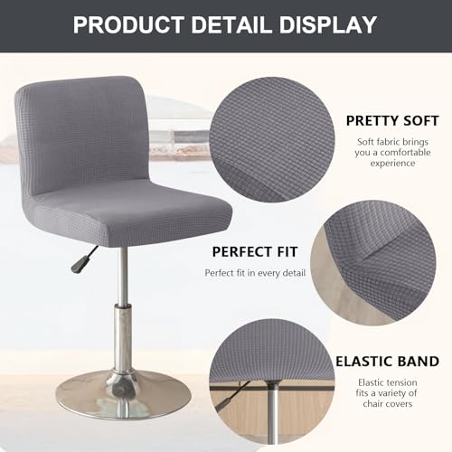 Image of Chair Covers Bar Stool Cover 2pc Bar Chair Cover Swivel Bar Stool Slipcover
