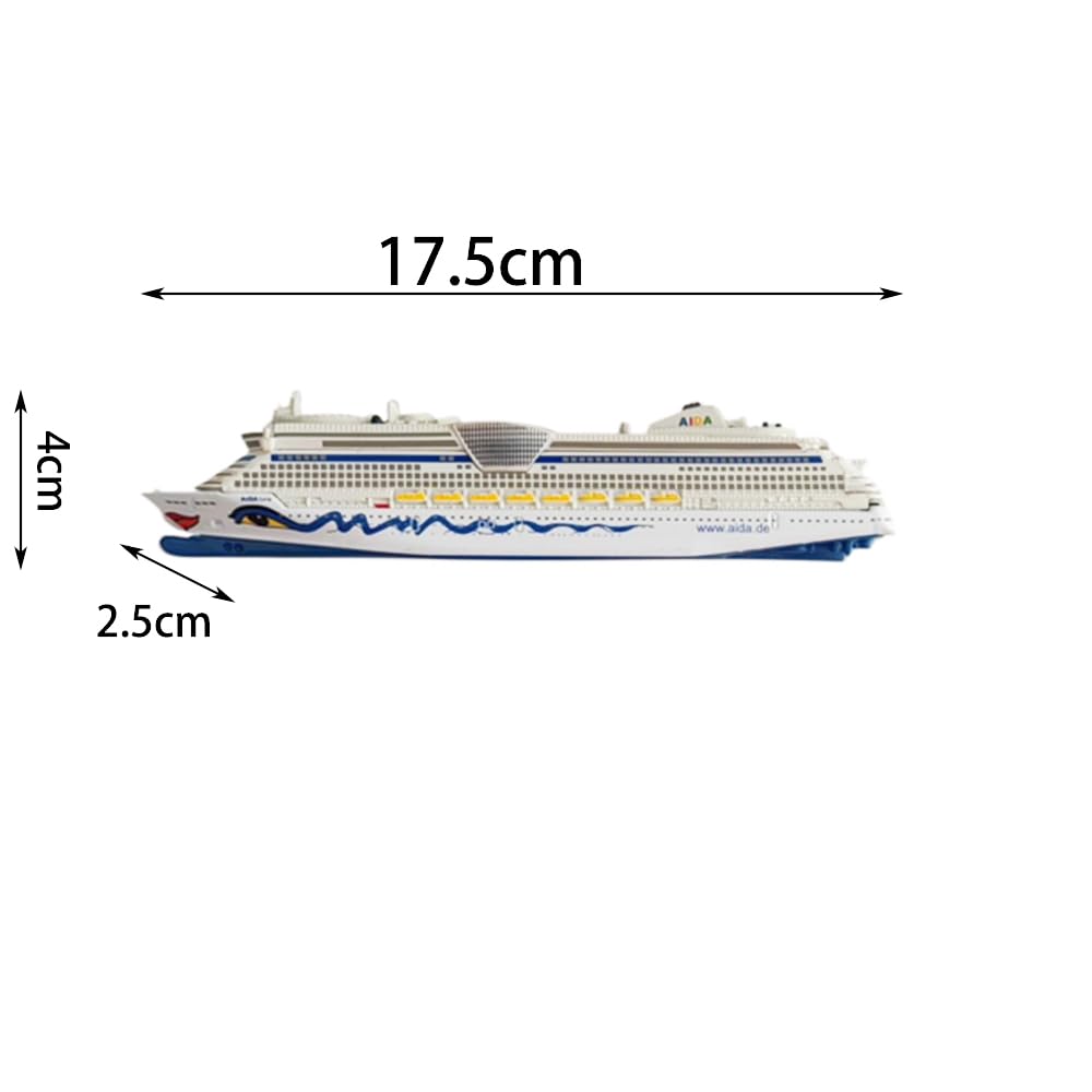 1/1400 Modello di nave tedesca Aida Luna Luxury Cruises Model Boat Battleship Collection