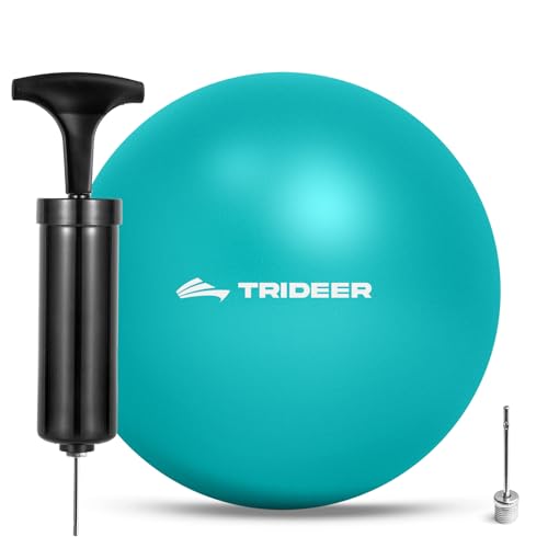 Trideer Pilates Ball - 7-8 inch with Pump, Small Core Ball for Yoga, Barre, Physical Therapy