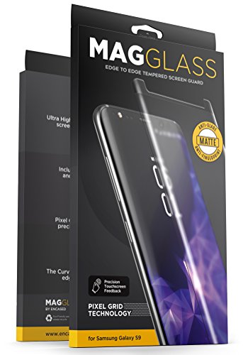 magglass for Galaxy S9 Screen Protector, Matte Anti Glare Tempered Glass (Includes precision applicator) (Matte Anti Glare)