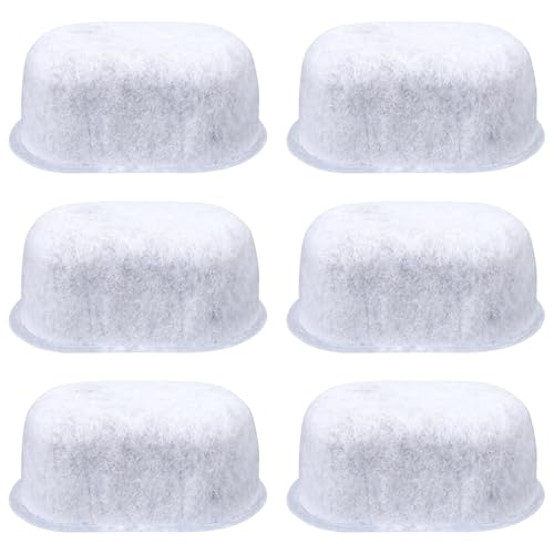 6pcs Coffee Maker Carbon Filter Replacement UNIV1CFLTR6PK for GE, Activated Charcoal Coffee Cartridges Water Filter Pods for C7CDAAS3PD3 C7CDABS3RD3 C7CDAAS4PW3 C7CDABS4RW3 G7CDABSSTSS G7CDAASSTSS