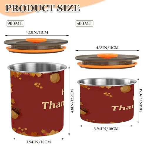 Envase hermético para café acero inoxidable 17oz miniatura 2