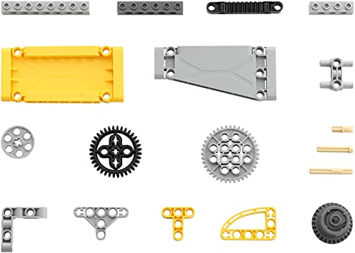 Image of SEEMEY 130 Pcs Gear Set Compatible with Lego Technic, Chain Link Connectors Gears Bricks for Robot STEM MOC （Random Color）