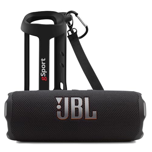 Image of JBL FLIP 7 Waterproof Portable Speaker Bundle with gSport Silicone Sleeve (Black)