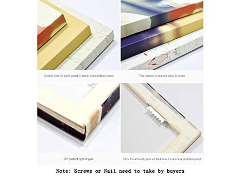 Banksy Canvas Print Colorful Rain Graffiti Wall Art Print Gallery Wrapped Image Mural Artwork For Home Decoration Modern Framed Poster Gift (Banksy Artwork 5, 20X40 Inch) #TOP3