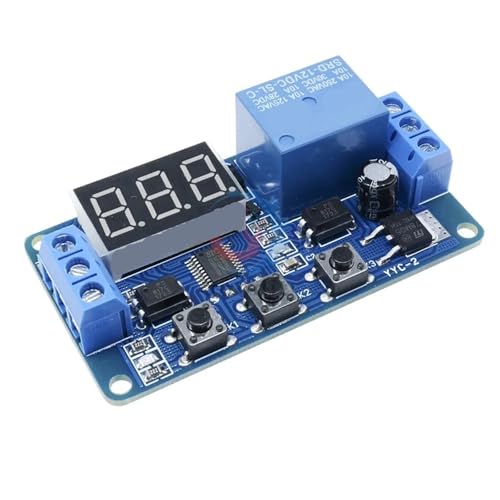 Relais temporisé avec interrupteur d'arrêt pour coupure automatique 12V