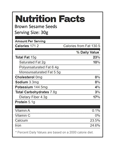 Aiva - Sesame Seeds Brown - 5 Lb #TOP3