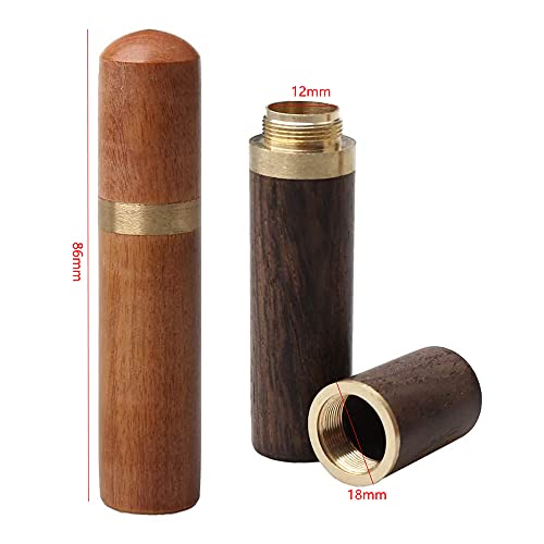 ANCLLO 2 STK. Holznadelkoffer Tragbare Mini-Nähnadeln Aufbewahrungsnadeletui zur Aufbewahrung Aller Arten von feinen Nadeln