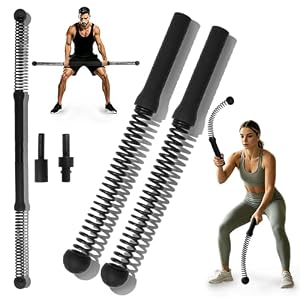 Ropeless Battle Ropes, 2-in-1 Weighted Cordless Battle Ropes for Home Gym, Portable Workout Exercise Equipment for Strength Building, Low-Impact Cardio Training and HIIT for Men & Women, Black