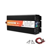 Transformateur Tension Onduleur Solaire À Onde Sinusoïdale 6000 W 5000 W 4000 W 3200 W 12 V CC vers 220 V CA 60 Hz avec Écran LCD Inverter(12V,4000W)